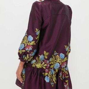 Tuckernuck Winetasting Dianthus Jacquard Palmerston Dress, size Medium - NWT